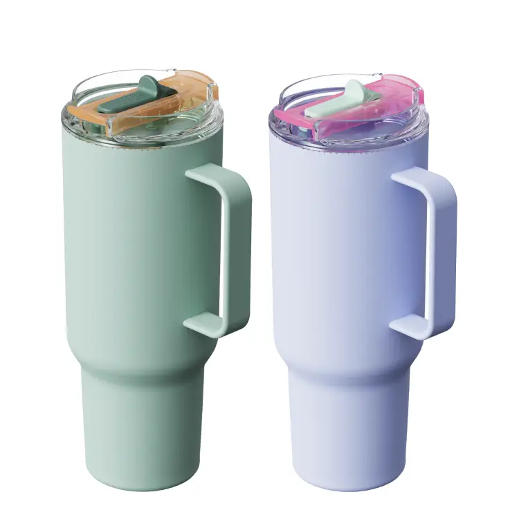 Double Wall Stainless Steel Tumbler-Quick release drinking spout  1200ml / 40oz